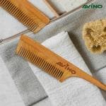 Avino Natural Handmade Neem Wood Lily Tail Comb For Hairs Eco-Friendy Wooden Comb For Kids Hair