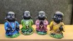Euroxo Laughing Baby Buddha for Home Decorative Gift (Set of 4) 6 Inch
