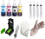 INK POINT Canon Kit Dye HP Cartridge 805, 803, 680, 678, 682, 818, 802, 901, 703, 704, 46, 21, 22, 27, 28, 56, 57 Multicolor Ink Bottle 100 ml pack of 5