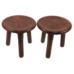 Amaze Shoppee Brown Wood Tables (Set Of 2) 33 x 33 x 33 cm