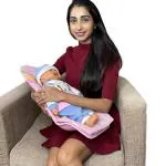 2-in-1 Hoopa Feeding Pillow with Soft Mattress (Pink) | Nursing Pad | Infant Carrier | Baby Carrier | Reclined Carrier | Nursing Pillow