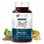 Bliss Welness Vitabliss Men's 50+ Daily Multivitamins & Herbs For Men| With Vitamin A C D E K B1 B2 B3 B6 B12 B5, Calcium,Magnesium,Zinc,Biotin Brahmi, Safed Musli, Kaunch | Supports Bone, Heart, Mental, Prostate & Male Health- 60 Veg Tablets