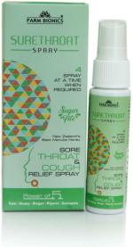 FARM BIONICS Flavour Dietary Liquid Surethroat Bottle - Pack of 2, Per Pack 30 ml