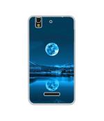 Casotec Awesome Moon Design Printed Silicon Soft TPU Back Case Cover for Yu Yureka