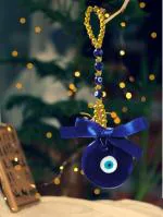 Evil Eye Wall Hanging Home Decoration Turkish Hamsa Glass Greek Ornament Nazar Battu 20 C.M