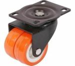 Ackwheel Multicolor Dual Caster Wheel, 2 Inch, Wheel Size- 46Mm, Height- 64Mm (Pack Of 4)