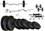 Body Maxx Steel 42 Kg Home Gym Combo Ez Curl Bar 25 Mm