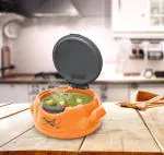 Milton Microwow One Touch 1000 Insulated Inner Steel Casserole, 820 ml, Orange