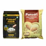 Pansari Multigrain Atta/Flour 5Kg and Signature Basmati Rice 5Kg