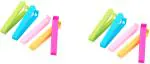 Fitaza Bag Sealing Clips Large, Medium, Small BPA Plastic Plastic Clips (Set of 10, Multicolor)