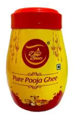 Deep Baati 500 ml Premium Non Edible Pooja Ghee - Puja Deepam Oil (Ghee for Pooja) Puja Ghee for Diya or lamp and Wicks or Batti | Rich in Aroma - 500ml Jar Pack (Pack of 1)