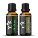 MNT Peppermint Oil And Tea Tree Oil For Hair Growth, Skin Care Each 15ml (Combo Of 2)