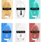 PERPAA Tiny Glaze Glossy & shiny Nail Polish Combo of 6 Different Color, Shades:-Cyan,Transparent,White,Nude,Light Blue,Golden