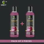 Grecy Onion Shampoo For All Hair Types (Pack of 2) (100 ml)