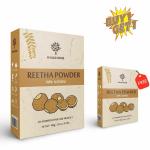 KHADIHUB Reetha Powder for hair care 100gm ( buy 1 get 1 free)