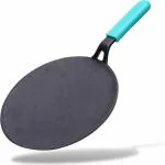 Gemma Black Cast Iron Non Stick Roti and Chapati Tawa