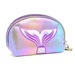 ELITEHOME Purple Mermaid Cosmetic Storage Bag Travel Makeup Organizer Pouch For Women & girls