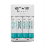 Envie White ECR20 Plus AA2100 4Pl Charger For AA And AAA Rechargeable Batteries