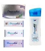FLAY Dermadew Baby soap - 125g, Dermadew Baby shampoo - 80ml Dermadew Baby lotion - 80g, Dermadew Baby cream - 80g, Dermadew diaper Cream - 80g