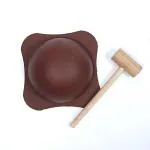 TENEZA Silicone Pinata Half Sphere Shape Cake Mold, Round, Circular, Dome Shaped Cake Making Silicone Mold/Mould 500g with 1 Wooden Hammer(Random Color)