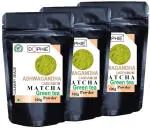 Dophie Ashwagandha Matcha Green Tea Culinary Grade,Matcha green tea powder with Ashwagandha powder, Boost Metabolism And Energy 100g (Pack Of 3)