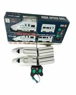 OLIFIN Wheels On Road Bullet Train Toy for Kids (Pack of 1)