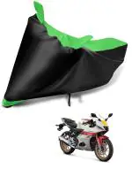 Auto Hub Bike Body Cover for Yamaha R15 V4 , Dustproof UV Protection water resistant Custom Fit Cover-(Black-Green )