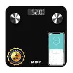 Mepl Lcd Smart App Weight Machine - Black