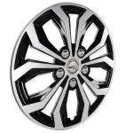 WolkomHome car Wheel cap, Hub Cap Wheelcover Wheel Cover Universal for All 16 inch Wheel Size cars (Dual Color Silver Black)