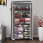 SB07 5 Layer Grey Collapsible wardrobe