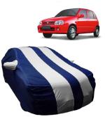 Carigiri White And Navy Blue Car Body Cover For Maruti Suzuki Zen(Triple Stitched,Mirror Pockets,Uv Resistant,Dustproof)(All Year Models)