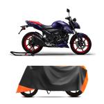 VOZILO Water Resistant Bike Cover Compatible with (apache rtr 160) , Rain, UV, Dust and Scratch Proof, All-Weather Proof Full Body Bike Cover, (Orange), Five Thread Stitched (Interlock)