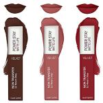 FS ForSure Power Stay Waterproof Matte Liquid Lipstick (Pack of 3) Multicolor