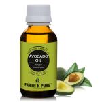 Earth N Pure Avocado Oil 100% Cold-Pressed, Unrefined, Therapeutic Grade Carrier Oil-Supports Deep Tissue Moisturizer for Hair Face & Skin (50 Ml)