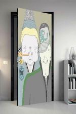 Qth Cartoon Dor-2208 Design Door Sticker