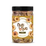 Nut O Nut Dry Figs 250gm Jar | Dried Afghani Anjeer | Dried Figs | Rich Source of Fibre Calcium & Iron | Low in calories and Fat Free | Non-GMO Dried Anjir | In Reusable Jar (250gm)