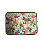 Sleevemantra Floral Design 2 Laptop Sleeve - 13-13.3 inch Protective Cover with Soft Velvet Lining for Laptop & MacBook, Multi-Colored