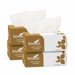 IMVELO GREEN YOUR HYGIENE 2-Ply Tissue Papers Box | Pack of 4 Tissue Boxes | 80 Pulls Each | Ultra Soft & OBA Free Napkins | 100% Natural & Eco Friendly | Facial Tissue | Car Tissue Box | Perfect for Indoor & Outdoor.