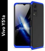 KWINE CASE Vivo Y51A Blue Plastic Back Cover