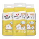 Mylo Baby Diaper Pants Medium (M) Size 7-12 kgs with Aloe Vera Lotion (114 count) Leak Proof | Lightweight | Rash Free | Breathable | 12 Hours Protection | ADL Technology