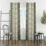 Blissful House Curtains 8 FEET Long Set of 2 | Rust Free Steel Eyelet Curtains