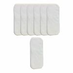 Chinmay Kids Unisex Baby Diaper Insert Pad 4 Layer Mircofiber Reusable And Washable Cloth Diaper Liner Pad for Small Toddler and Newborn Babies, Age 0-24 Months, White (Pack of 7)