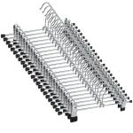 ROCKFIELD NORTHERN BROTHERS Pants-Hangers-50PCS-Skirt-Hangers-Pant-Hangers-with Clips Slack Hangers Pants Trouser Hangers Clothes Hangers for Pants