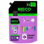 Beco Front Load Laundry Liquid Detergent 2000 ml, Refill Pack, Coconut based Surfactants with Lavender and Vanilla Extracts, 100% Natural & Eco-Friendly