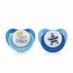 BeeBaby Blue Orthodontic Silicone Baby Pacifier / Soother With Protective Cap Pack Of 2