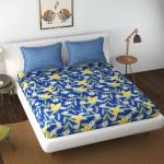 Florida Bedsheet for Double Size Bed with Pillow Cover and Made of Microfiber with Floral Print