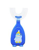 The Little Lookers Blue 360 Degree U-Shaped Toothbrush With Food Grade Silicone Head For Baby