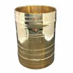 Saradha Metals Brass Rice Measuring Cup |Pot | Nazhi| Padi Uzhakku | Rice Pot | Measuring Vessel(250ML APRX)