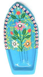 Kuhu Creations Turquoise Blue Practical Science Learning Water Toys - Flower Pattern Boat