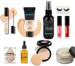 DAIMANPU Matte Finish HD Makeup Combo Set for Women Non-stick and Skin Glow Touch (10 Items in the set)